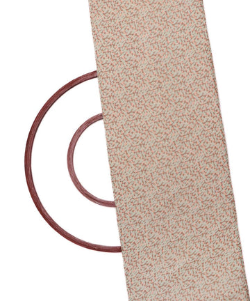 blue and brown unique print chiffon fabric b147 3946